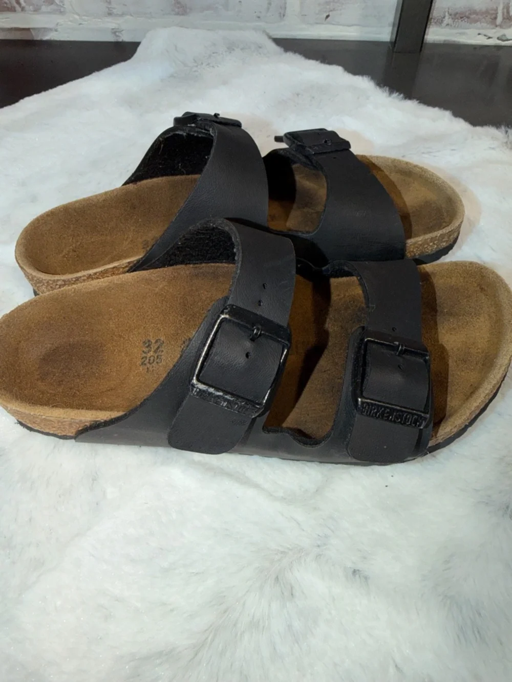 Birkenstock Kids Black Two-Strap Sandals - Picture 2 of 6